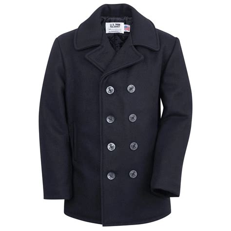 authentic navy pea coats for men